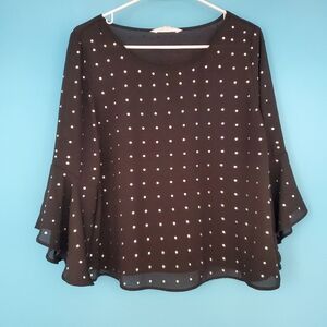 BB Dakota Size Small Black Blouse